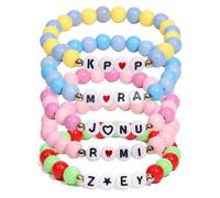 HOVCEH for Kpop Demon Merch Bracelets Inspired Bracelets, 5 Pcs Friendship Bracelet Set, Stackable Stretch Bracelets for Fans Christmas Birthday Gifts, Concert Outfits Accessories (KPOP-3)