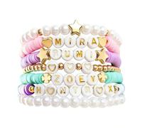 HOVCEH for Kpop Demon Merch Bracelets Inspired Bracelets, Friendship Bracelet Set, Stackable Stretch Bracelets for Fans Christmas Birthday Gifts, Concert Outfits Accessories (KPOP-7PCS)