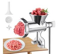 HOVCEH Meat Grinder Manual, Manual Meat Grinder, Mincer Machine, with Sausage Stuffer, Meat Mincers for Home Use, Sausage Maker Machine for Meat, Pepper, Vegetable