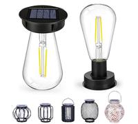 HOVCEH Solar Light Bulb, Pack of 2 7 cm Solar Bulbs for Outdoors, Replacement Solar Module for Garden Light, Solar Light Bulb, Outdoor Replacement Parts for Garden Lights, Solar Lantern, DIY Garden