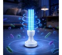 HOVCEH UV Bulb, 25W E27 UV Light Bulb, 360° Sterilization UVC Light Sanitizer No Ozone mit Electronic Ballast for Bacteria Neutralization in Living Rooms, Kitchens, Offices, Basements