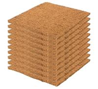 HoveeLuty 10-Pack Nesting Pads for Chicken Coop, 12x12 Inch Nest Box Pads for Hens, Soft & Absorbent Natural Coconut Fiber Coop Bedding Chicken Nesting