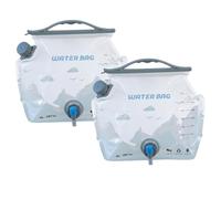 HoveeLuty 2-Pack Collapsible Water Container, Large Opening Foldable 2 Gallon Water Jug with Spout for Easy Cleaning, Leak-Proof for Outdoor, Hiking, Road Trips Storage Containers