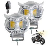 HoveeLuty 2Pcs Bike Lights Owl Shaped LED Multicolor Bike Front Light Waterproof Halloween Lights for DIY Ebikes Motorcycle & Scooters Front Light Led For Scooter