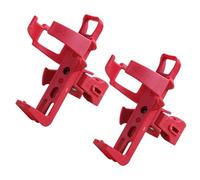 HoveeLuty 2PCS Bike Water Bottle Holder No Screws 360° Rotating Bike Cup Holder Plastic Water Bottle Cage for Electric Scooter Wheelchair Stroller, Red for