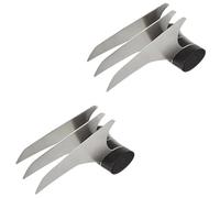 HoveeLuty 2Pcs Chicken, Stainless Steel Meat with PP Handle, 4x5 Inch Meat Claw, Labor-saving Claws for Shredding, Kitchen Tools Claws Claw