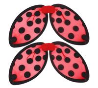 HoveeLuty 2Pcs Ladybug Wing, Foldable Ladybug Costume Halloween Performance Prop for Cosplay Dress Up Animal Themed Party Accessory Costume Wing Adult Butterfly for Girls