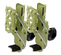 HoveeLuty 2Pcs Motorcycle Water Bottle Holder Adaptive Motorcycle Cup Holder Adaptive Bottle Cage for Diameter 2-3" Cup, Green Drink Cycling