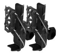 HoveeLuty 2Pcs Motorcycle Water Bottle Holder Adaptive Motorcycle Cup Holder Adaptive Bottle Cage for Diameter 2-3" Cup, Black Drink Cycling