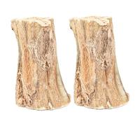 HoveeLuty 2Pcs Rabbit Chew Toys Natural Safe Wood Rabbit Toys Fun Chew Bunny Natural Papaya Sticks Bunny Teeth Care for Rabbits Chinchilla Guinea Pigs Hamsters