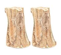 HoveeLuty 2Pcs Rabbit Chew Toys, Natural Safe Wood Rabbit Toys, Fun Chew Bunny, Natural Papaya Sticks Bunny Teeth Care for Rabbits, Chinchilla, Guinea Pigs, Hamsters Guinea Pig