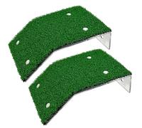 HoveeLuty 2Pcs Turtle Ramp, Simulation Grass Turtle Basking Platforms with Suction Cup for Inhabit, Climb, Feed and Play Basking Platforms Tortoise Habitat