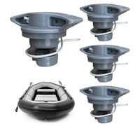 HoveeLuty 4Pcs Paddle Board Valve Replacements, 2x2 Leakproof Inflatable Boat Air Valve with Rope for Inflatable Boat Raft Kayak Plugs Kayak Plugs