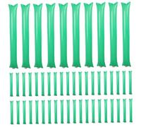 HoveeLuty 50Pcs Thunder Sticks 23.62x3.94in Portable Lightweight Thicken Inflatable Thunder Sticks Noise Maker for Sporting Events Basketball Football Dance Party Green Boom