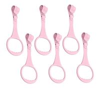 HoveeLuty 6Pcs Baby Pull Up Rings, Safe Hanging Plastic Walking Assistant Pull Up Rings Crib Accessories for Infant Baby Toddler Practice Tool Play Pen for Play Pen