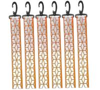 HoveeLuty 6Pcs Backpack Reflector, Safety Reflective Straps, Glow in the Dark Keychain Backpack Tags, Reflective Gear for Clothes Dog Collar Cycling Walking Bag Strap Keychain