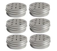 HoveeLuty 6Pcs Smell Training Kit 2.68x1.02 Small Dog Scents Training Kit Aluminium Dog Fragrance Box Sturdy Nose Work Container Pet Supplies