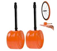 HoveeLuty 700c Inner Tube for 700x18-32c Bike Inner Tubes Road Bike Inner Tube Tpu Material Lightweight Puncture Resistant Bicycle Inner Tube for Unisex Adult Road Cycling 65mm 2PCS