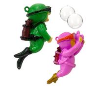 HoveeLuty Aquarium Decor2PCS Floating Fish Tank Decorations, Pvc Floating Aquarium Decor, Cute Mini Diver Fish Tank Toy for Home Office Accessories Decor Decorations