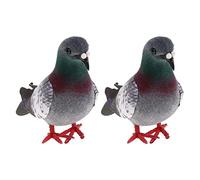 HoveeLuty Artificial Pigeon Artificial Foam Bird Foam Bird Ornament Lifelike Feathered Doves Simulation Pigeon Ornaments Random Color 2pcs