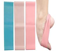 HoveeLuty Ballet Foot Stretcher 3Pcs 10lb/20lb/30lb 20x2 Natural Latex Foot Stretcher 3 Color Portable Replacement Ballet Accessories for Professional Novice Dancer Accessories