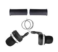 HoveeLuty Bicycle Twist Grip Gear Shift Bike Speed Shifter Bicycle Derailleur Handle Brake Lever Cycling Derailleur Transmission 1 Pair 3x7 Speed