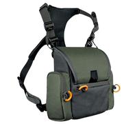 HoveeLuty Binocular Harness Breathable Adjustable Hunting Chest Pack with Multi-Pocket Waterproof Hunting Pack for Men and Women, Army Green Chest for Rig Bino Harness