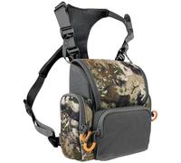 HoveeLuty Binocular Harness Breathable Adjustable Hunting Chest Pack with Multi-Pocket Waterproof Hunting Pack for Men and Women, Camouflage Chest for Rig Bino Harness
