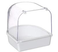 HoveeLuty Bird Bath, 5x5x5 Cage Style Plastic Hanging Bird Bath, Multi-Functional Cage Accessories Suitable for Lovebirds, Finches, Parakeets, Mannikin Hanging Accessories Bowl