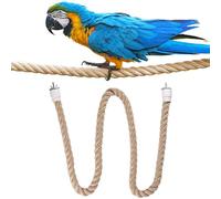 HoveeLuty Bird RopeBird Rope Perch, Climbing Rope Bird Perch Stand, 24 Inch Cotton, Hanging Perches for Parrots Cockatiels Budgie Parakeet Perches for Parrots