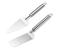 HoveeLuty Cake Spatulas Set Stainless Steel Wedding Cake Cutter Multi-functional Pie Server for Lasagna Cutting 2Pcs Cake Spatulas Cake Serving Set Pie Server Cake Knife