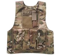 HoveeLuty Camo Vest 600D Waterproof Adjustable Breathable Paintball Vest Multifunctional Airsoft Plate Carrier for Kids Role Play Outdoor Game Camo Hunting Army Airsoft