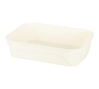 HoveeLuty Cat Litter Box, 15.2x10.4x3.5 Inch Plastic Open Top Litter Box, Perfect for Small Pet Open Top Self Cleaning Pet