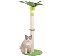 HoveeLuty Cat Scratching Post Cute Tree Shape 33.5 Inch Tall Cat Scratching Post with Sisal Rope & Interactive Ball for Indoor Home Scratch Tall