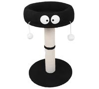 HoveeLuty Cat Tower with Scratching Post, Cute Wear-Resistant Thickened Post Cat Furniture Includes & Soft Bed & Hanging Balls Multi-use Cozy Pet Supplies Pet Scratch for Indoor Home, 25.6x16.5 Inch