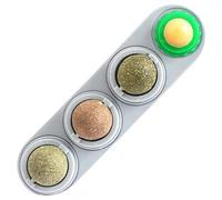 HoveeLuty Catnip Balls, 4 Flavors 360° Rotatable Edible Catnip Wall Mount with Moisture-Proof Lid Cat Energy Ball Lick Anxiety Relief Interactive Toys for All Breeds Wall Ball Mount