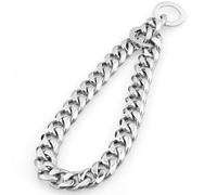 HoveeLuty Chain Collars for Large DogsChain Dog Collar 22 Inch Length Hollow out Choker Collar for Dogs Funny DIY Silver Dog Chain Stainless Steel Collars for Large Dogs Pet Lovers Gifts