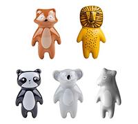 HoveeLuty Cute Animal Knobs Kid Handles Ceramic Knobs Kids Room Door Cabinet Knobs Lovely Cabinet Pulls Drawer Knobs for Kids with Screws 5 Pcs