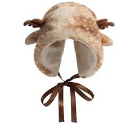 HoveeLuty Deer Hat Cute Kawaii Hat Elk Beanies Kawaii Headwear Therian Stuff Y2k Christmas Accessories Furry Therian Clothes
