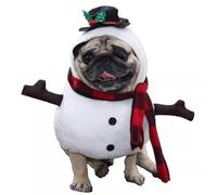 HoveeLuty Dog Christmas Outfit Funny Snowman Dog Costume for Winter Christmas Party Cosplay Coat Winter Coat Costume Pet Costumes
