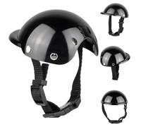 HoveeLuty Dog Helmet Cute Dome-shaped Cat Helmet Breathable Padded Dog Hard Hat with Adjustable Chin Strap Windproof Sun & Crack Resistant ABS Pet Motorcycle, S Pet Hard Hat