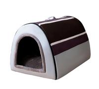 HoveeLuty Dog House Indoor 2 in 1 Removable Dog Bed Washable Cozy Cave Bed with Handle Foldable Non-slip Warm Tent for Winter Pet Supplies Suit for within 5kg Pet Tent Cave