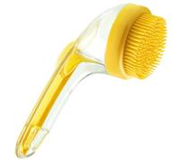 HoveeLuty Dog Shower BrushDog Bath Brush with Soap Dispenser Handheld Dog Shampoo Brush with Hanging Hole Non-Scratch Wet and Dry Pet Bath for Dogs, Cats & More Washing Scrubber for