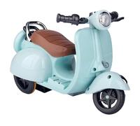 HoveeLuty Finger Scooter, 360° Rotable Toy Motorcycle with Music & Lights, Interactive Cute Plastic Electric Ride on Toys for Hamster, Pet, Doll, Blue Doll Toy Motorcycle Finger Scooter