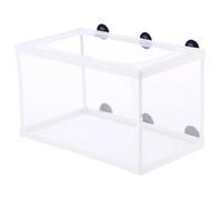 HoveeLuty Fish Tank NetBreeder Box for Fish Tank, 6x5.7x10 Large Breeding Box Net, White Mesh Aquarium Breeder Hang on Nursery with Suction Cups for Baby Hatchery Breeding