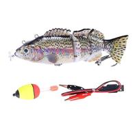 HoveeLuty Fishing Lures, 5.5 Inch 3D Realistic Electric Robotic Fishing Lure with Hook, Practical Rechargeable Swimming Bait for Freshwater & Saltwater, Style 1 Robotic Fish Swimming Lure Lures