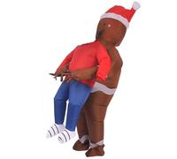 HoveeLuty Gingerbread Man Costume Funny Holding People Inflatable Costume Adult Blow up for Halloween Christmas Cosplay Party Blowup Costumes for Adults Inflatable Costumes Christmas