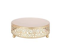 HoveeLuty Gold Cake Stand metal Cupcake Display Stand Glossy Metallic Finish Holder for Wedding Birthday Afternoon Tea S 7.9 In Wedding Cake Stand Cake Base Dessert Table Display Set