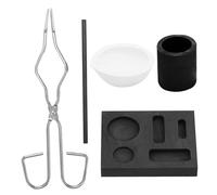 HoveeLuty Gold Smelting KitCrucible Kit Graphite DIY Smelting Tools Heat Resistant Crucibles for Melting Metal Silver Gold Copper Ingot Silver Melting Kit Tools