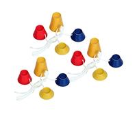 HoveeLuty Golf Tees Rubber Golf Tees Winter Fairways Ball Mats Winter Ball Holders Multicolor Golf Driving Range Holders with 4 Different Heights 12PCS